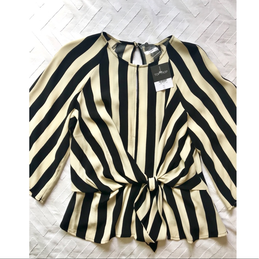 New striped topshop blouse
